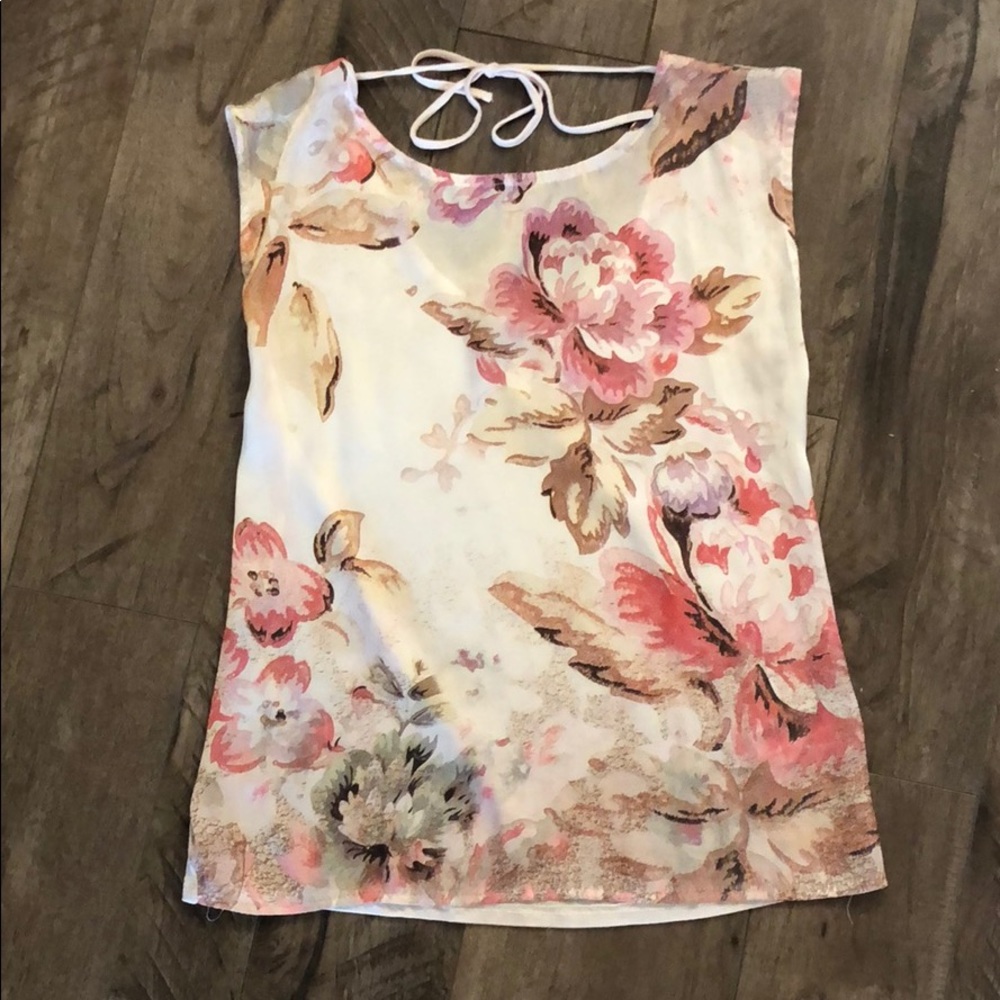 Floral silk top - Forever 21